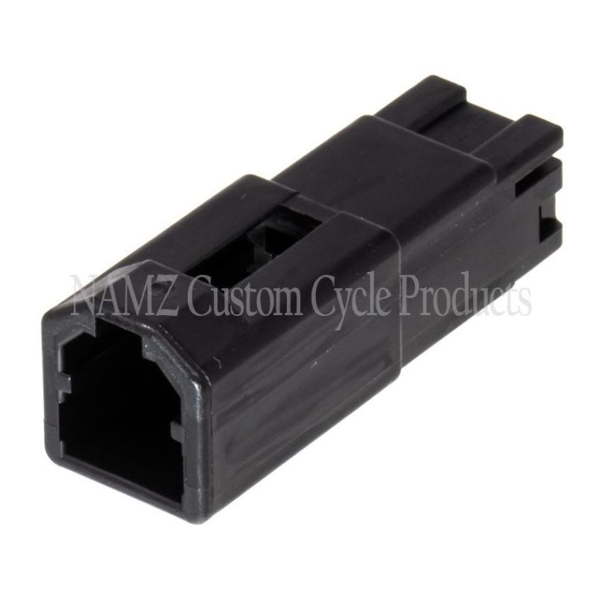 NAMZ NA-174057-2 AMP 040 Series 2-Position Male Wire Cap Housing Connector (HD 72902-01BK)