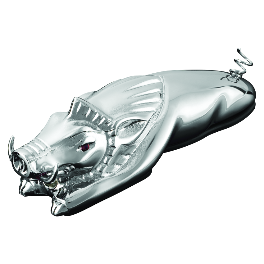 Kuryakyn 9022 Wild Boar Fender Ornament Chrome