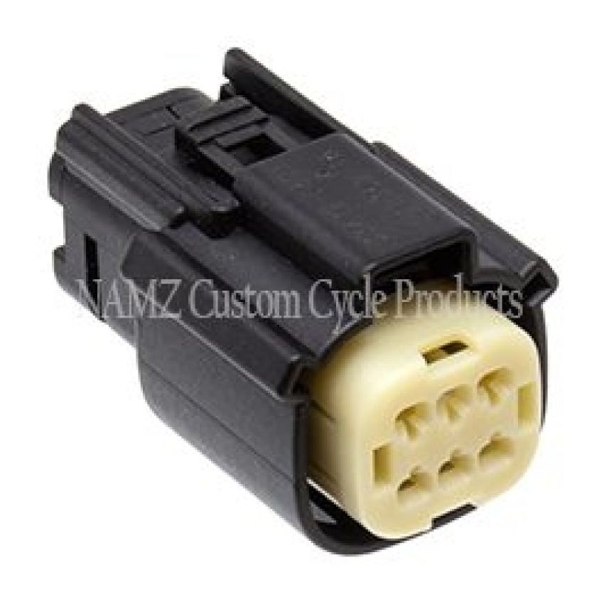 NAMZ NM-33472-0601 07-23 Molex MX-150 6-Position Female Connector R Side Handlebar Control - Black (HD 72414-07BK)