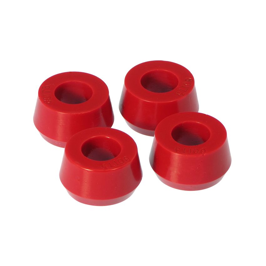 Prothane 19-917 Universal Shock Bushings - Large Hourglass - 11/16 ID - Red