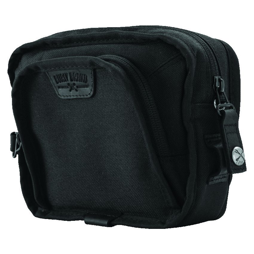 Burly Brand B15-1012B Handlebar Bag - Black