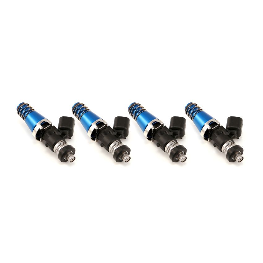 Injector Dynamics ID1050X Injectors 11mm (Blue) Adaptor Tops Denso Lower (Set of 4)