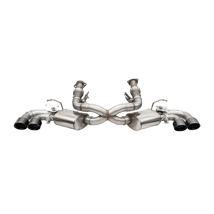CORSA Performance 21100BLK Corsa 2020-24 Corvette C8 3in Valved Cat-Back 4.5in Blk Quad Tips - Fits Factory Perf Exhaust w/ AFM