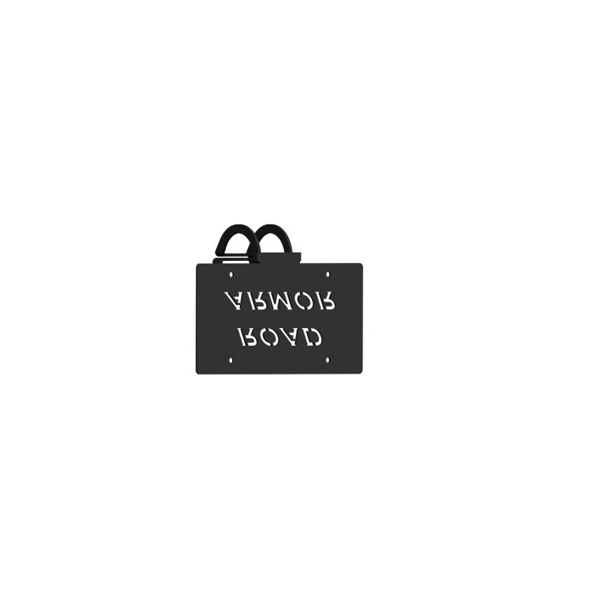 Road Armor OTO250LPB 3.6in Offset Fairlead Mount - Tex Blk