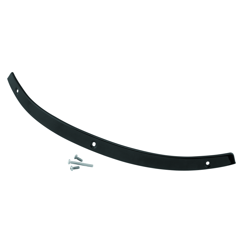 Kuryakyn 1389 Smooth Windshield Trim 14-Up Touring Gloss Black