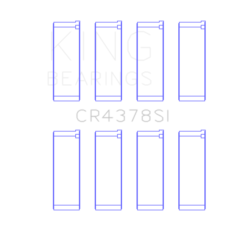 King Engine Bearings CR4378SI0.75 Hyundai G4Hc/G4Hg Epsilon/(Size +0.75mm) Connecting Rod Bearing Set