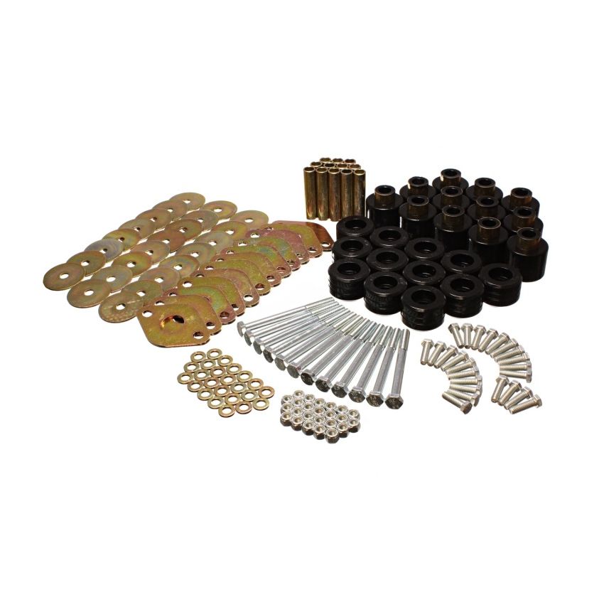 Energy Suspension 2.4110G Body Mount Set 1in Lift W/Hardware  - Black