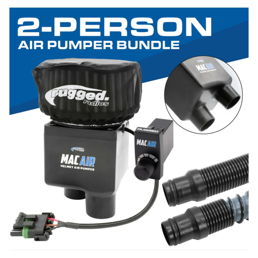 Rugged Radios MAC-2P-KIT MAC Air 2-Person Helmet Air Pumper (Bundle)