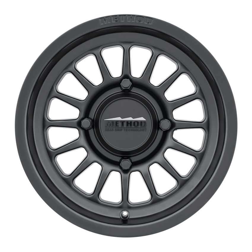 Method Wheels MR41151047564 Method MR411 Bead Grip 15x10 / 6+4/25mm Offset / 4x136 / 106.25mm CB Matte Black Wheel