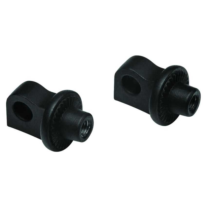 Kuryakyn 6775 Adjustable Stop Splined Peg Adapter Black