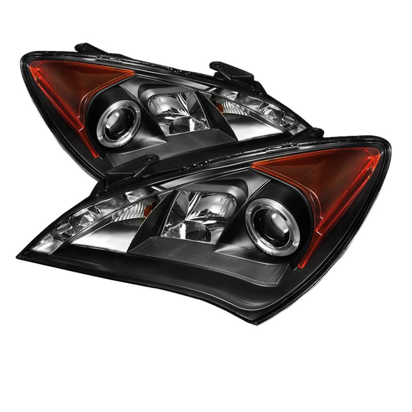 SPYDER 5034250 Projector Headlights - LED Halo - DRL - Black
