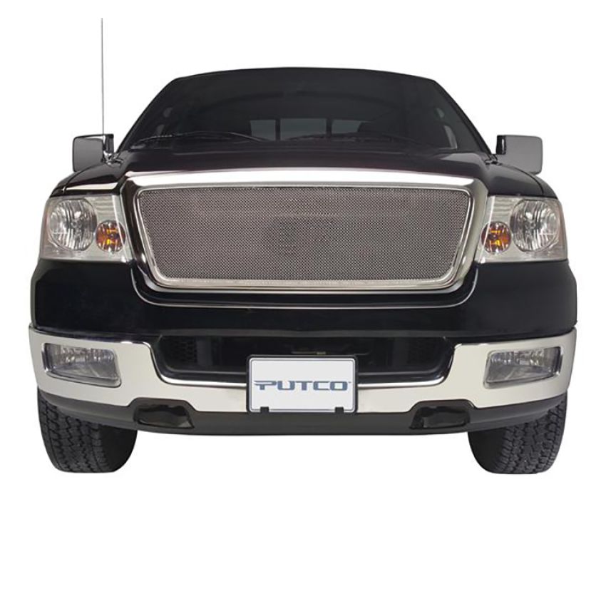 Putco 99142 04-08 Ford F-150 LD Honeycomb (Excl Heritage)(Covering Logo) - Bolt on Liquid Mesh Grilles