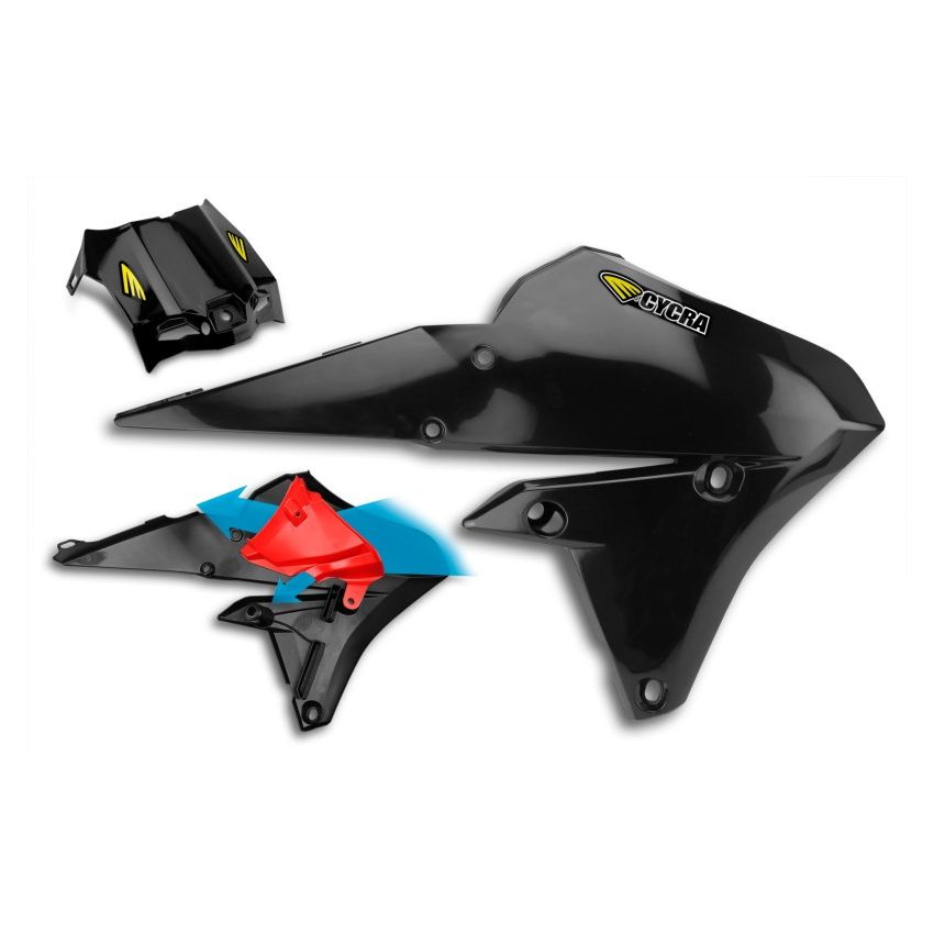 Cycra 1CYC-1778-12 15-19 Yamaha WR250F Powerflow Radiator Shrouds - Black