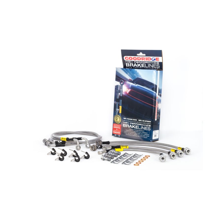 Goodridge 14196 00-06 Chevrolet Tahoe (Rear Disc w/ Stabila Trak) Stainless Steel Brake Line Kit