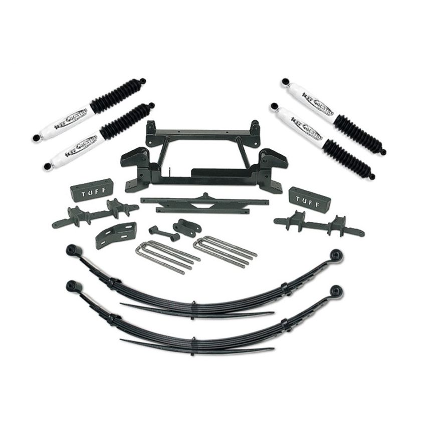 Tuff Country 14812KN 88-98 Chevy Truck K1500 4x4 4in Lift Kit with Rear Leaf Springs (SX8000 Shocks)