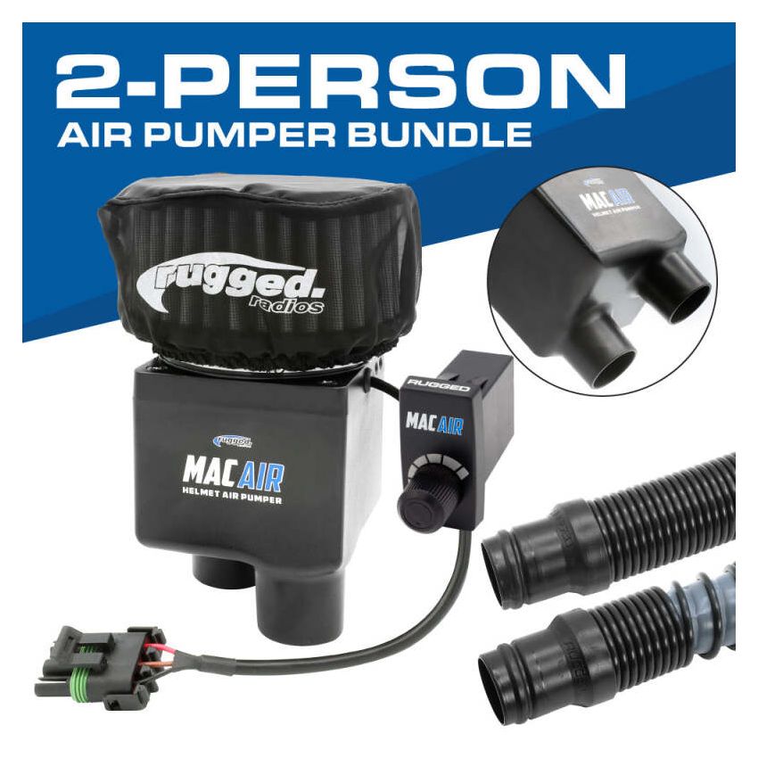 Rugged Radios MAC-2P-KIT MAC Air 2-Person Helmet Air Pumper (Bundle)