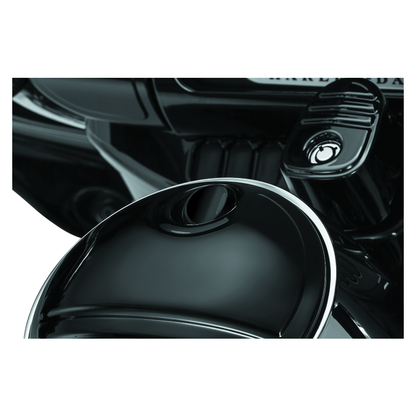 Kuryakyn 7428 Push Button Fuel Door Latch Chrome