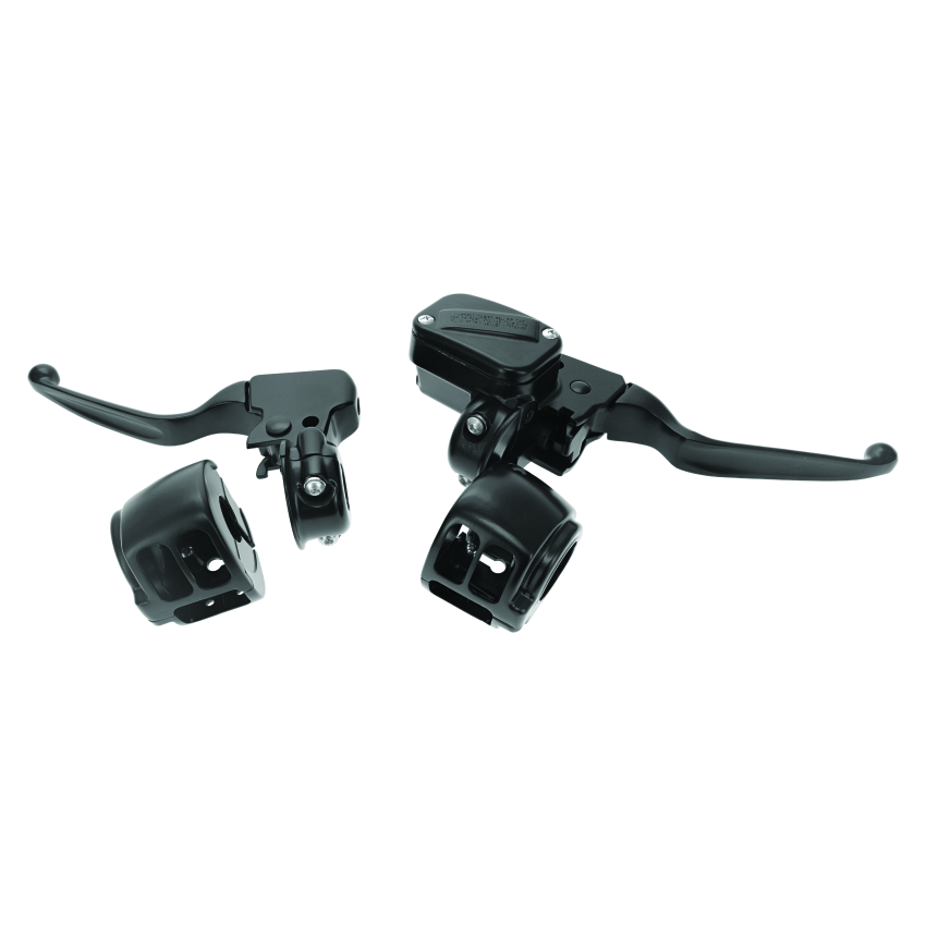 Bikers Choice 601449 15-17 Softail Black Handlebar Control Kit 1/2 Inch Bore Single Disc