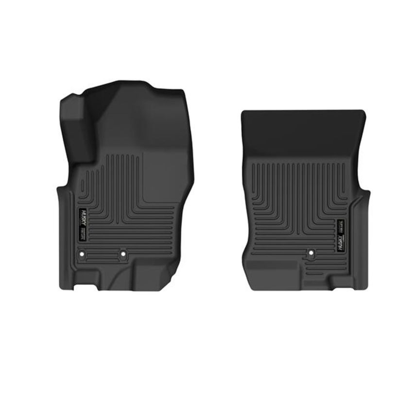 Husky Liners 08-21 Nissan Frontier Crew Cab WeatherBeater Front Row Black Floor Liners