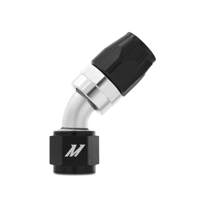 Mishimoto Aluminum -6AN 45 Degree Fitting - Black