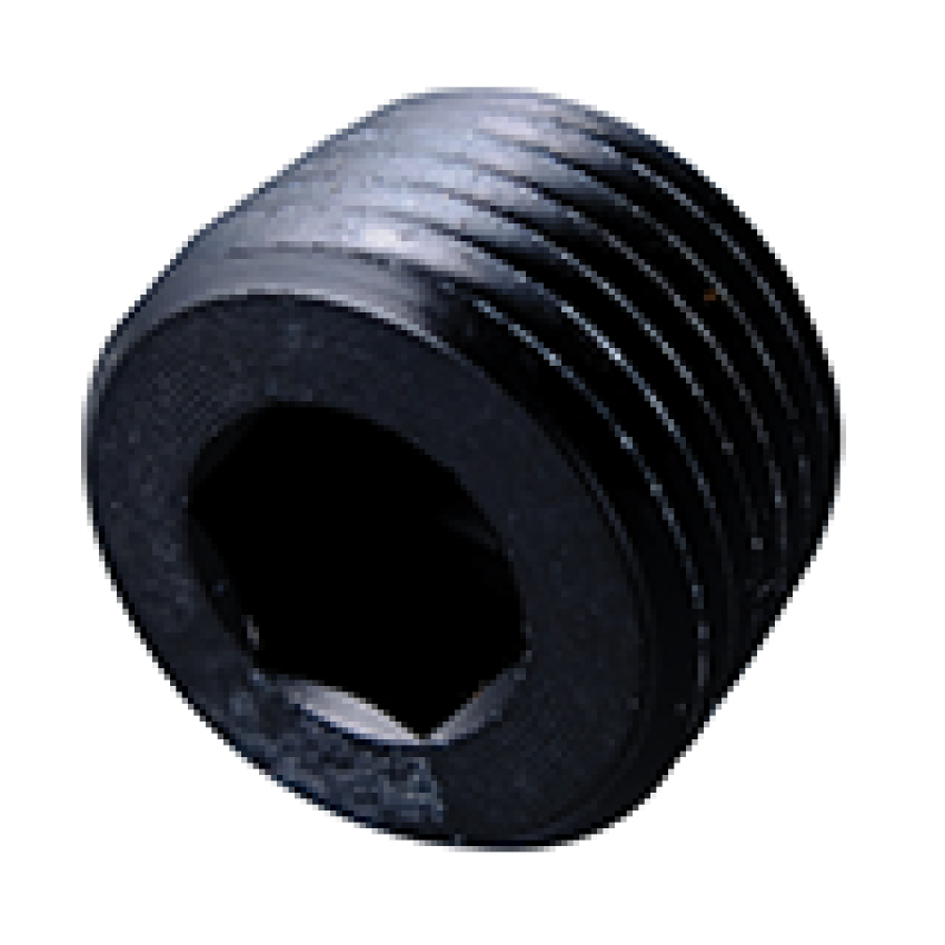 FRAGOLA FRG493204-BL 3/8 MPT Allen Pipe Plug Black