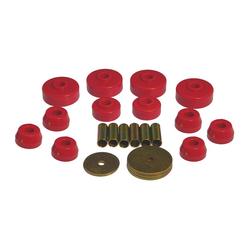 Prothane 79-88 Toyota Truck 4wd Body Mount Kit - Red