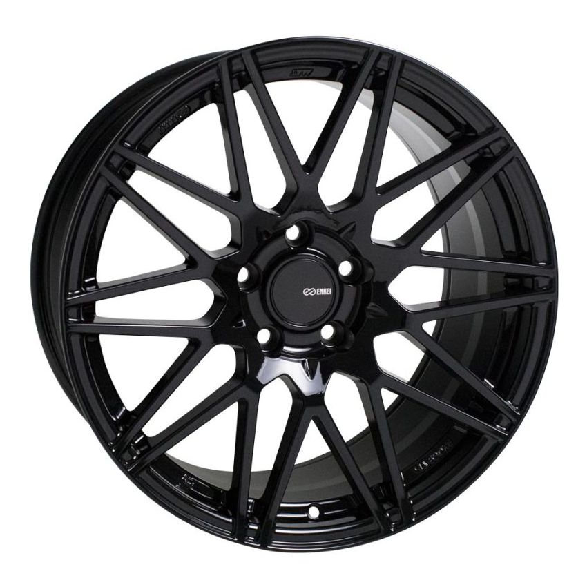 Enkei 515-780-6545BK TMS 17x8 5x114.3 45mm Offset 72.6mm Bore Gloss Black Wheel