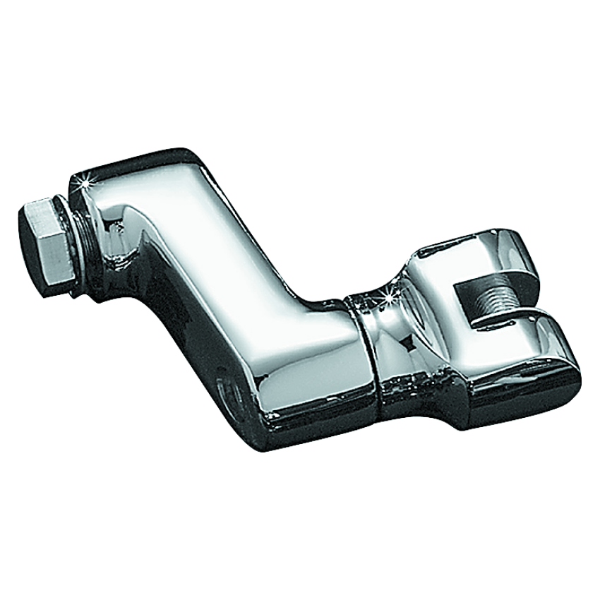 Kuryakyn 7996 Offset Peg Mount With 1/2in-13 Mount Bolts Chrome (Pair)