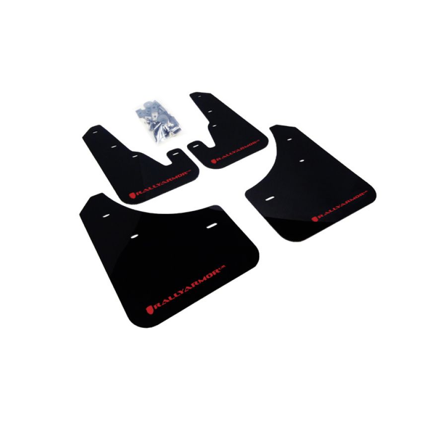 Rally Armor 2004-2009 Mazda3/Speed 3 UR Black Mud Flap w/ Red Logo