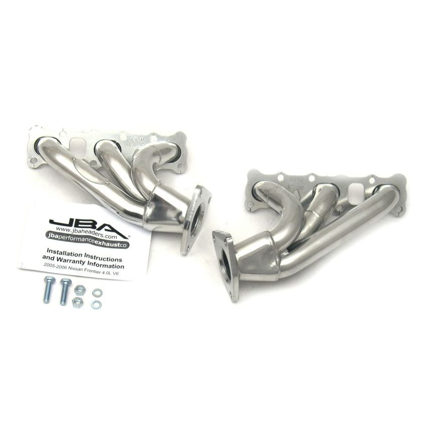 JBA 04-15 Nissan 4.0L V6 1-5/8in Primary Silver Ctd Cat4Ward Header