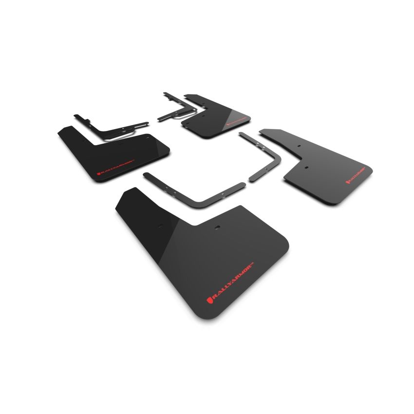 Rally Armor MF73-UR-BLK-RD Black Mud Flap/Red Logo