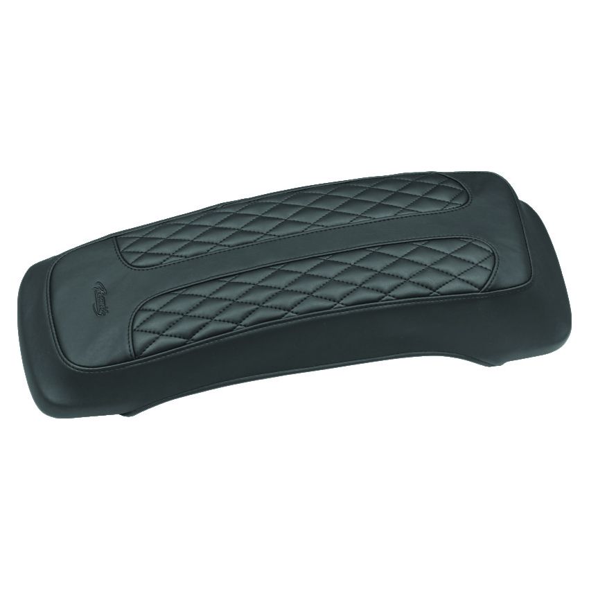 Mustang Motorcycle 77605 Mustang 80-07 Harley Early FL Touring Saddlebag Lid Covers w/Studs- Black