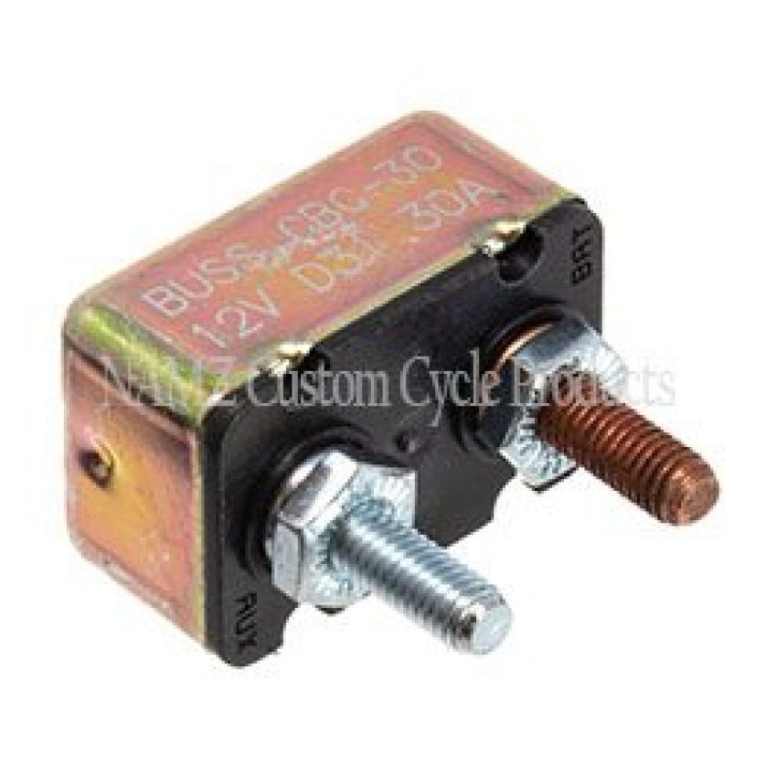 NAMZ NCB-3001 Universal 30-AMP Circuit Breaker 10/32in. Studs - Single (OEM 74599-77B)