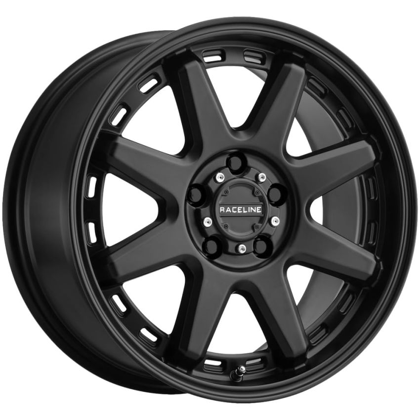 Raceline 947B Scout 18x8in / 5x127 BP / 35mm Offset / 78.1mm Bore - Satin Black Wheel