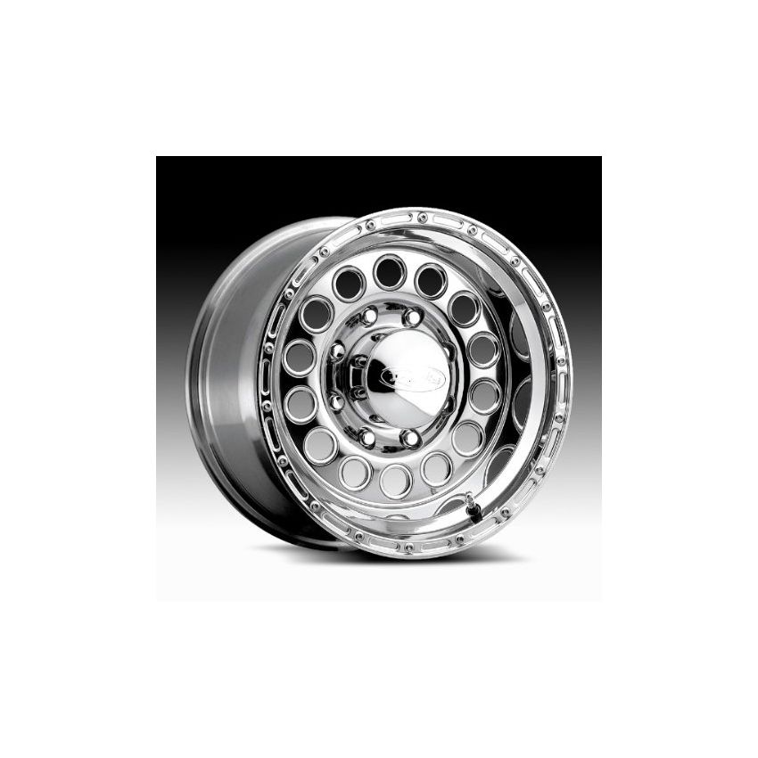 Raceline 887 Rock Crusher 17x9in / 6x139.7 BP / 0mm Offset / 107.95mm Bore - Polished Wheel