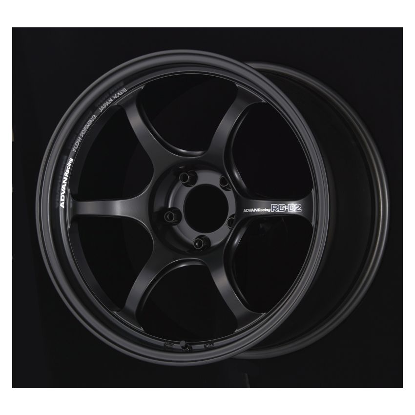Advan YAT8I31ESB RG-D2 18x9.0 +31 5-114.3 Semi Gloss Black Wheel