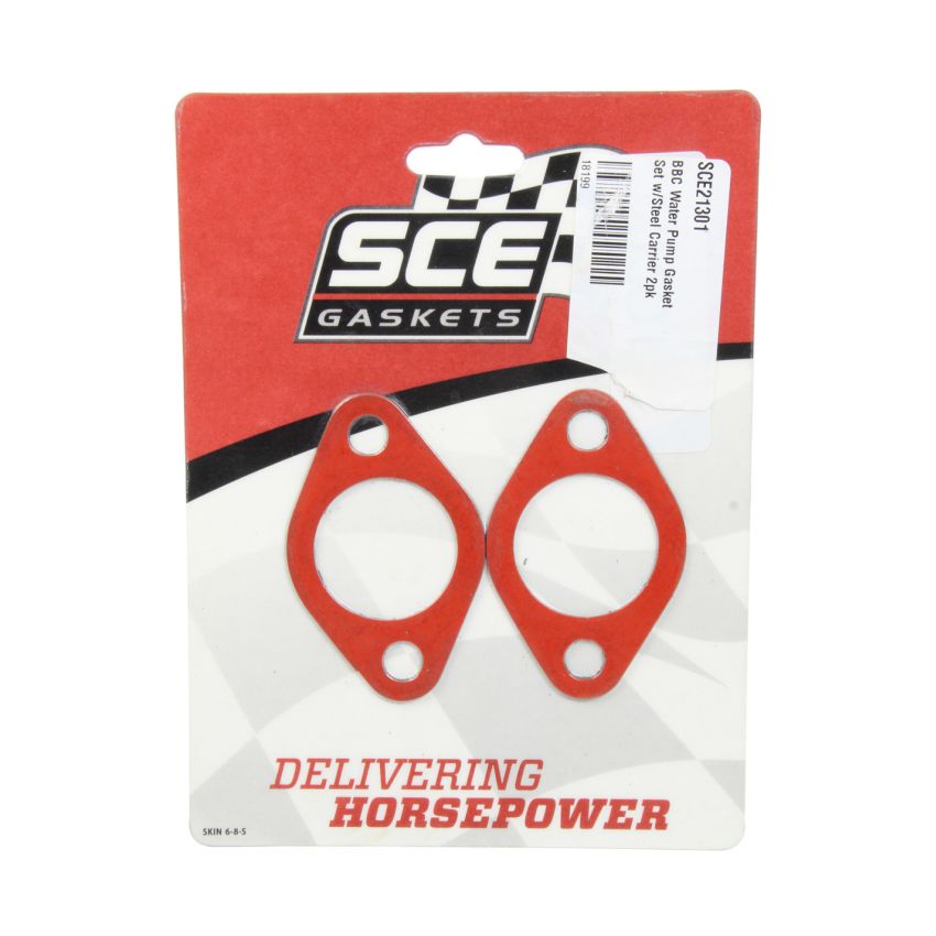 SCE GASKETS 21301 BBC WATER PUMP GASKET         STEEL CORE MATERIAL 2 EA