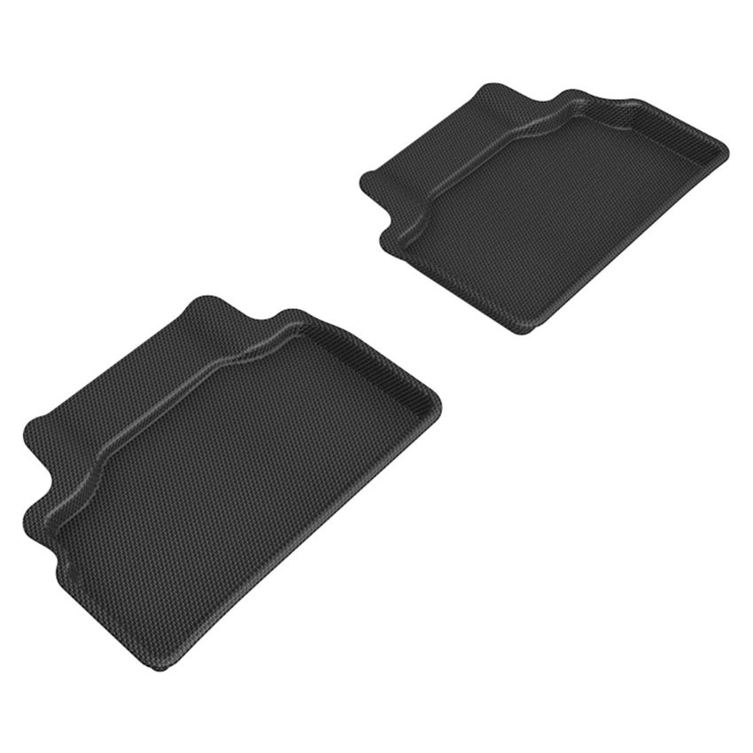 3D MAXpider 2012-2016 Hyundai Genesis Kagu 2nd Row Floormats - Black