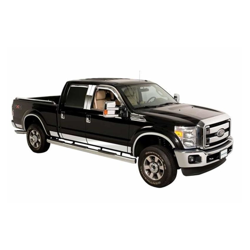 Putco 9751454 11-16 Ford SuperDuty - Crew Cab 6.5ft Short Box - 12pcs - 6.25in Wide SS Rocker Panels