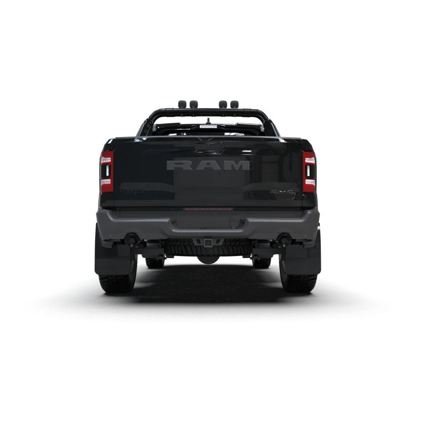 Rally Armor MF128-UR-BLK-MBK Black Mud Flap/Metallic Black Logo