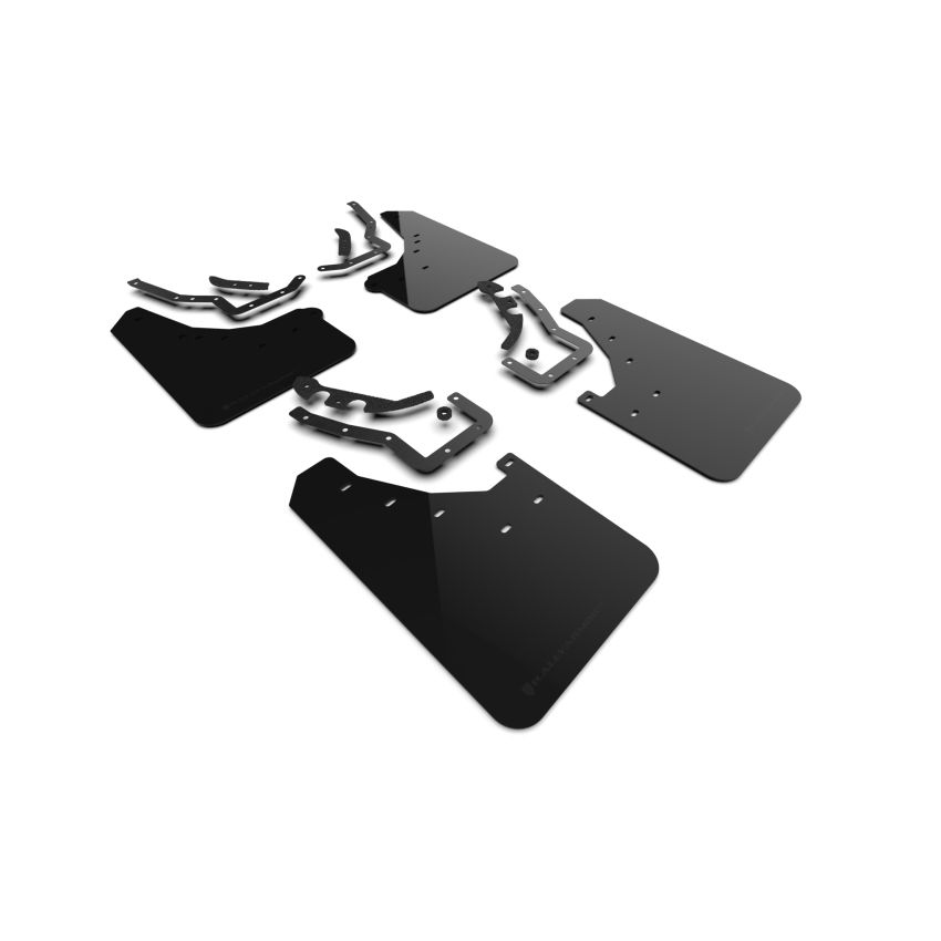 Rally Armor MF114-UR-BLK-MBK Black Mud Flap/Metallic Black  Logo