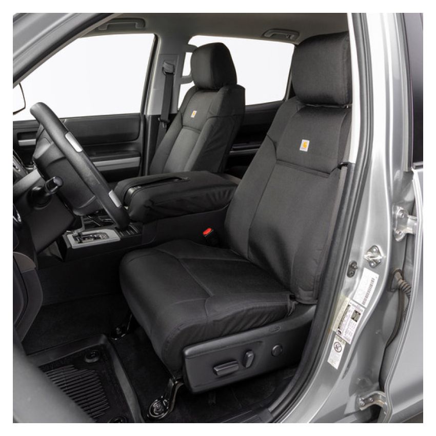 Covercraft GTF636ABCOBK 17-22 Ford F250 Carhartt Super Dux PrecisionFit Custom Front Row Seat Covers - Black
