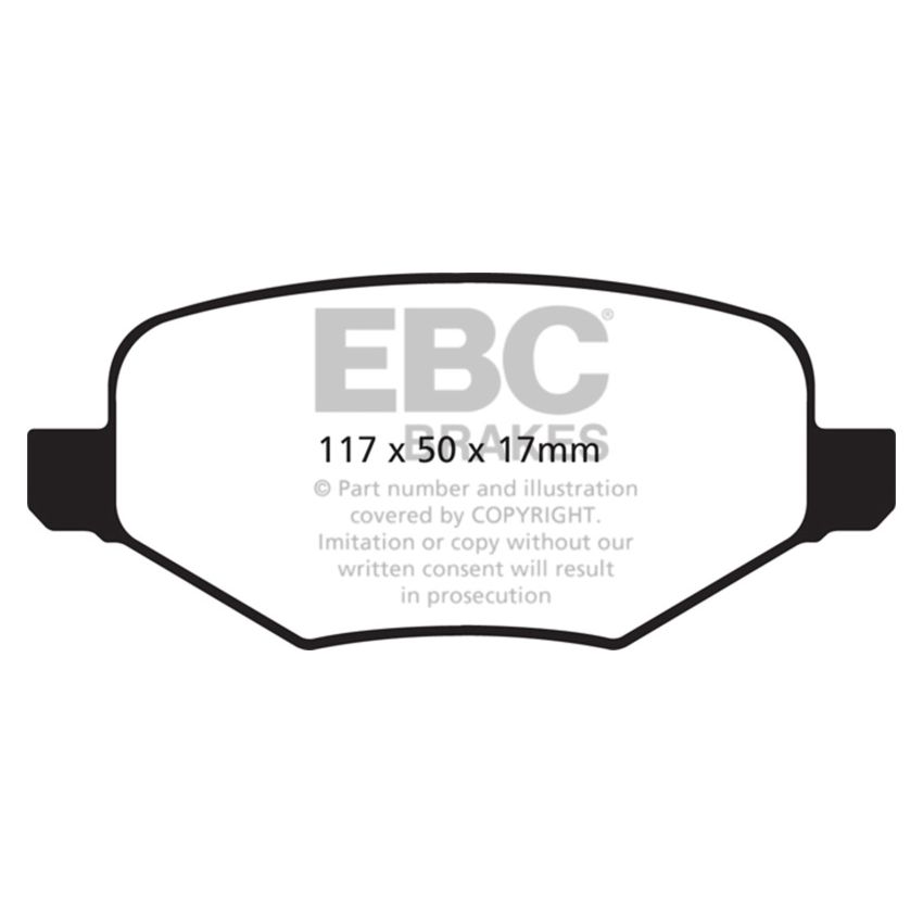 EBC DP61826 11+ Ford Explorer 2.0 Turbo 2WD Greenstuff Rear Brake Pads