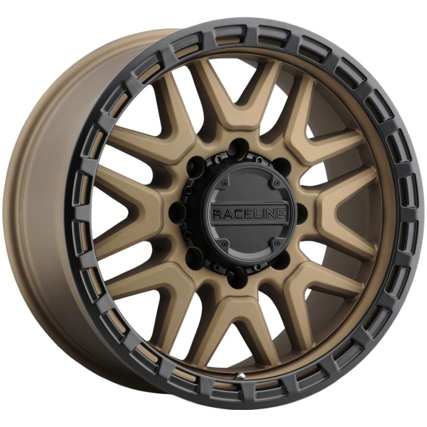 Raceline 953BZ Krank 17x9in / 8x165.1 BP / -12mm Offset / 125.2mm Bore - Bronze Wheel
