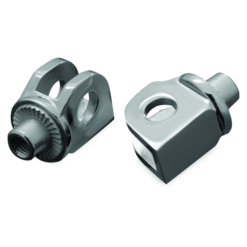 Kuryakyn 8813 Splined Peg Adapter Kawasaki Front Chrome