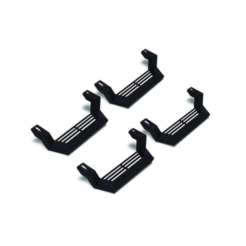 Rampage 1999-2019 Jeep Rock Rail Short Step Universal 4 Piece Set - Black