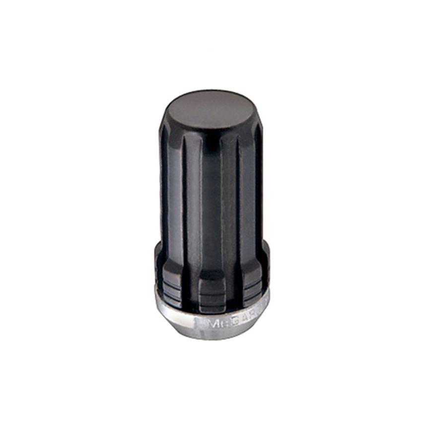McGard SplineDrive Lug Nut (Cone Seat) M14X1.5 / 1.648in. Length (Box of 50) - Black (Req. Tool)