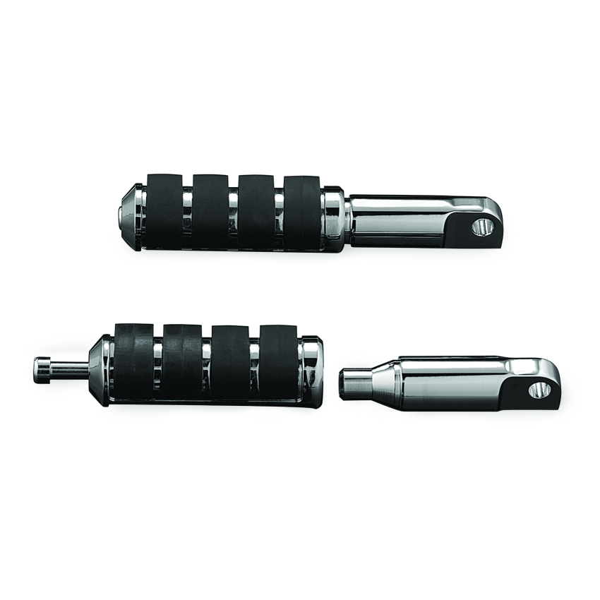 Kuryakyn 8064 Male Mount 2-1/2inch Footpeg Extension Chrome (Pair)