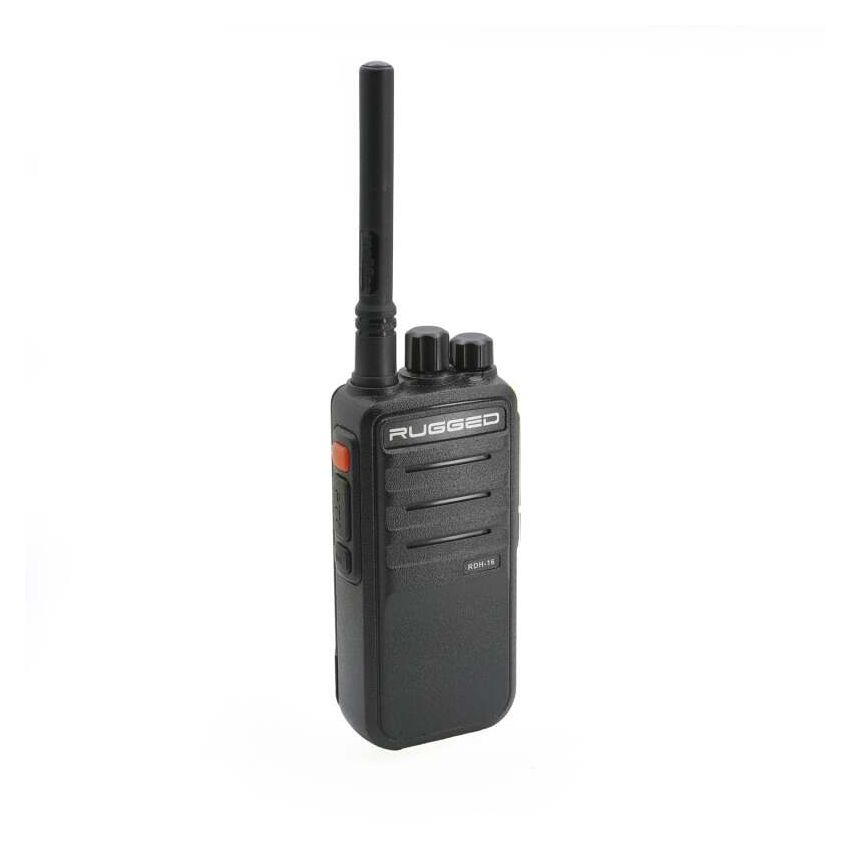 Rugged Radios RDH16-U Rugged RDH16 - Business Band Two Way Handheld Radio - Digital and Analog UHF / Black