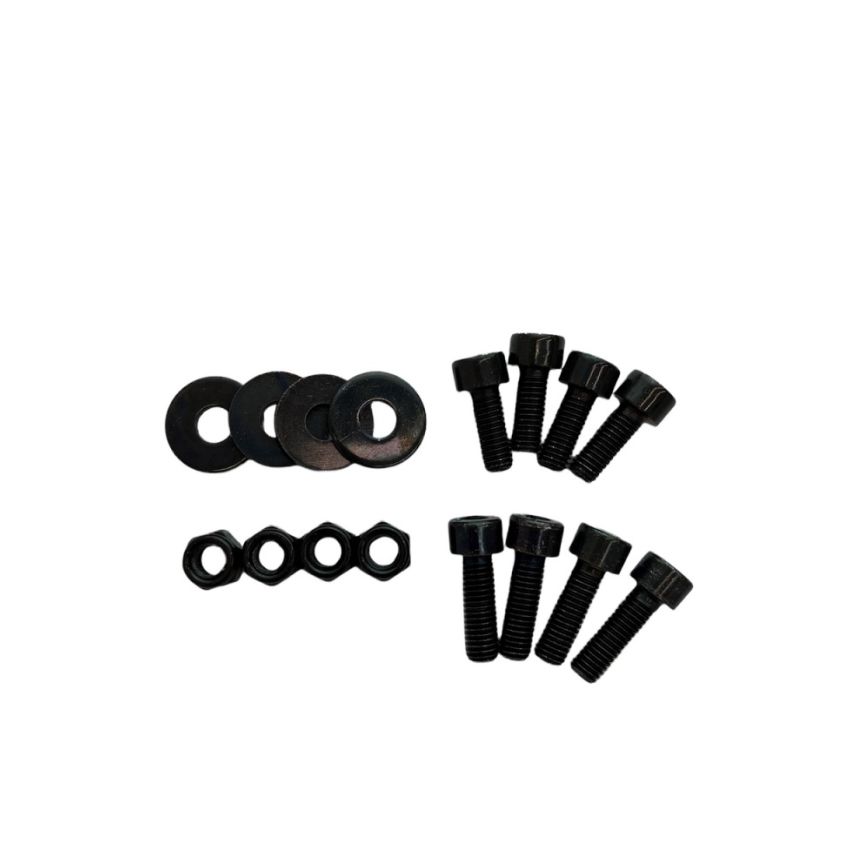 SPARCO SCO50001ZN Bottom Seat Mount Hardware Kit Black Zinc